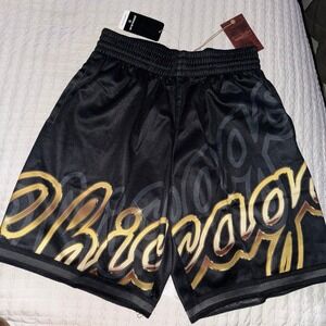 Mitchell & Ness Big Face 4.0 Fashion Shorts Chicago Bulls NWT M Athleisure